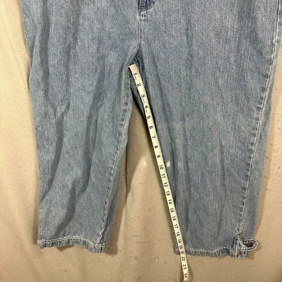 CJ Banks Womens Blue Capri Jeans Plus Size 16W - Picture 9 of 15